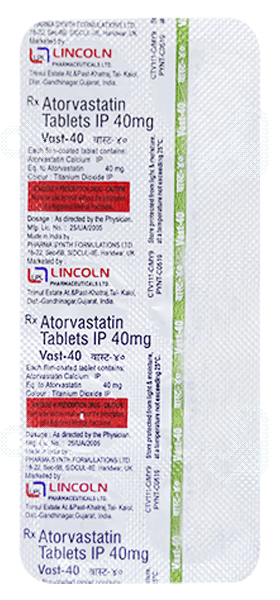 Vast 40 Mg Tablet 10