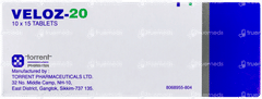 Veloz 20 Tablet 15 Veloz 20 Tablet 15