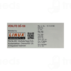 Venlite Od 100 MG Tablet 10