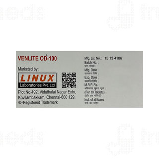Venlite Od 100 MG Tablet 10