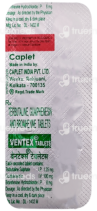 Ventex 100/1.25/8 MG Tablet 10