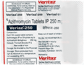 Veriaz 250 Mg Tablet 6