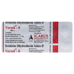 Vernil 8 Mg Tablet 10