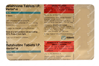 Vertin 16 MG Tablet 15