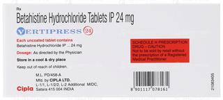 Vertipress 24 Tablet 10