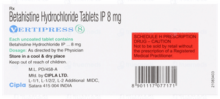 Vertipress 8 Tablet 10