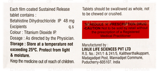 Vertirest Od 48 Tablet 10