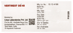 Vertirest Od 48 Tablet 10