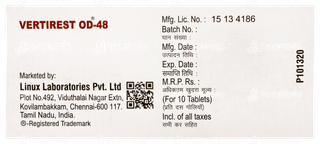 Vertirest Od 48 Tablet 10