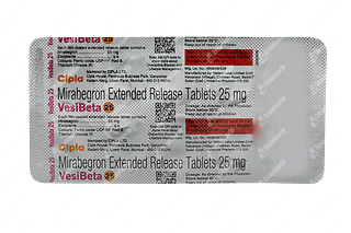 Vesibeta 25 MG Tablet Er 10