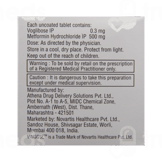 Vingose Met 0.3/500 MG Tablet 10