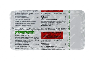 Vinicor Am 25/2.5 MG Tablet Pr 10