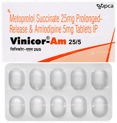 Vinicor Am 25/5 Tablet 10