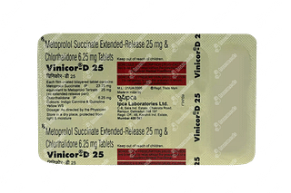 Vinicor D 25/6.25 MG Tablet Er 10