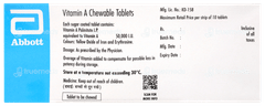 Vitamin A Chewable Tablet 10