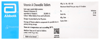 Vitamin A Chewable Tablet 10