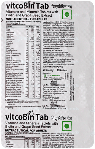 Vitcobin Tablet 15