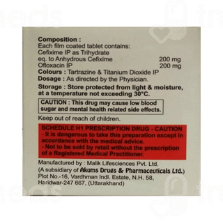 Vitor Cx 200/200 MG Tablet 10