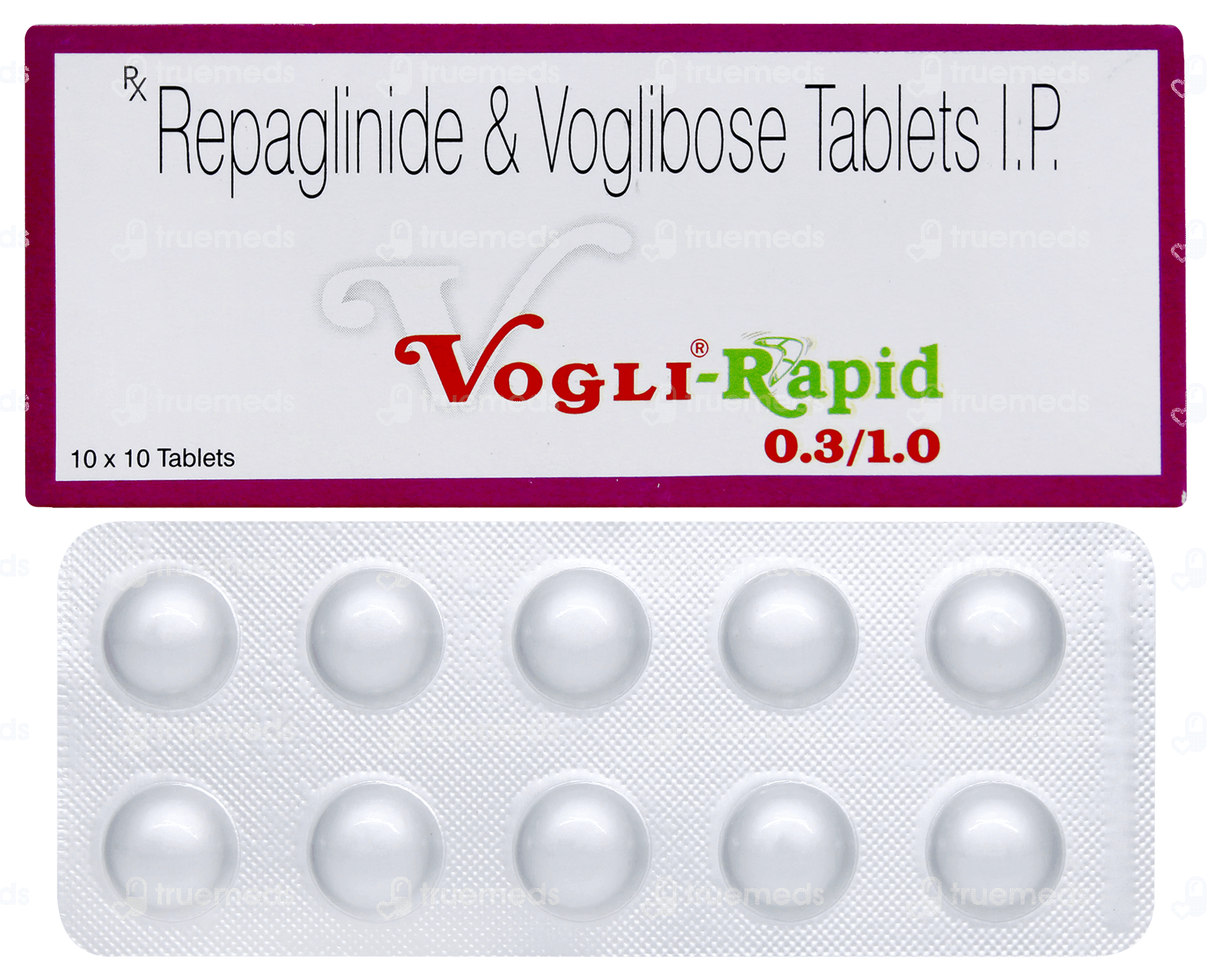 Vogli Rapid 1/0.3 MG | Order Vogli Rapid 1/0.3 MG Tablet Online at Truemeds