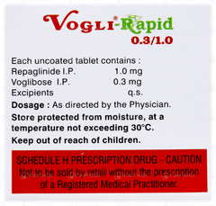 Vogli Rapid 0.3/1.0 Tablet 10 Vogli Rapid 0.3/1.0 Tablet 10