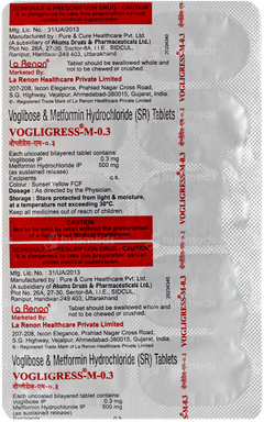 Vogligress M 0.3 Tablet 10 Vogligress M 0.3 Tablet 10