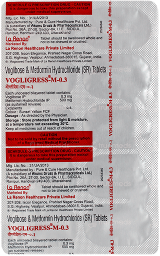 Vogligress M 0.3 Tablet 10