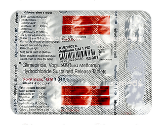 Voglimac GM Hd 0.3/500/1 MG Tablet Sr 15