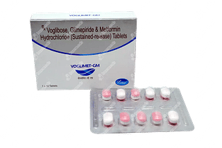 Voglimet GM 0.2/500/2 MG Tablet Sr 10