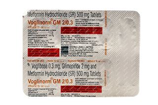 Voglinorm GM 0.3/500/2 MG Tablet Sr 10