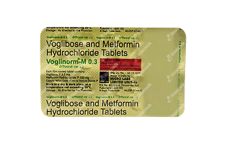 Voglinorm M 0.3/500 MG Tablet 10