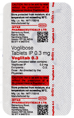 Voglitab 0.3 Tablet 15 Voglitab 0.3 Tablet 15