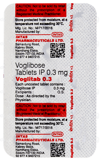 Voglitab 0.3 Tablet 15