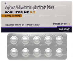 Voglitor Mf 0.2 Tablet 10