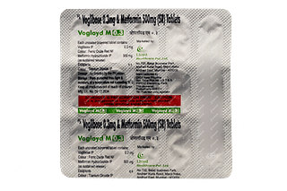 Vogloyd M 0.3/500 MG Tablet Sr 15