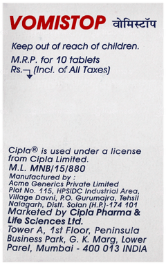 Vomistop Tablet 10 Vomistop Tablet 10