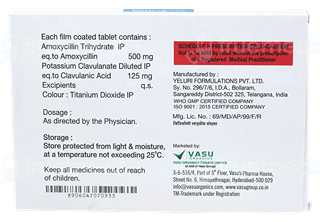Vomox Cv 500/125 Mg Tablet 10