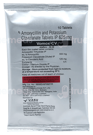 Vomox Cv 500/125 Mg Tablet 10