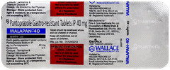 Walapan 40 Tablet 10 Walapan 40 Tablet 10
