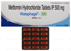Walaphage 500 Tablet 15