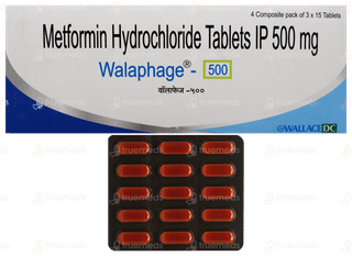Walaphage 500 Tablet 15