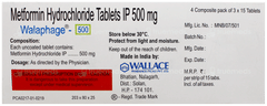 Walaphage 500 Tablet 15 Walaphage 500 Tablet 15