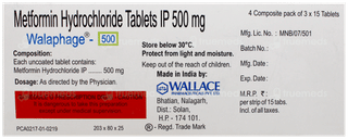 Walaphage 500 Tablet 15