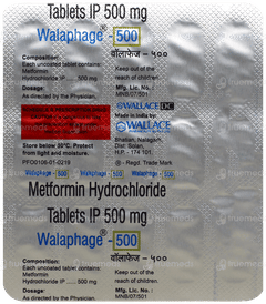 Walaphage 500 Tablet 15 Walaphage 500 Tablet 15
