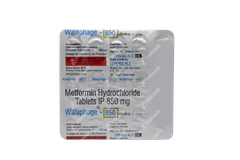 Walaphage 850 Tablet 15 Walaphage 850 Tablet 15