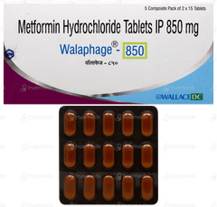 Walaphage 850 Tablet 15 Walaphage 850 Tablet 15