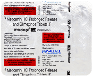 Walaphage G 1 Tablet 15