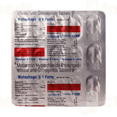 Walaphage G 1 Forte Tablet 15 Walaphage G 1 Forte Tablet 15