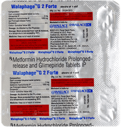 Walaphage G 2 Forte Tablet 15 Walaphage G 2 Forte Tablet 15