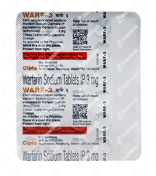 Warf 3 MG Tablet 30