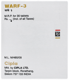 Warf 3 Tablet 30 Warf 3 Tablet 30